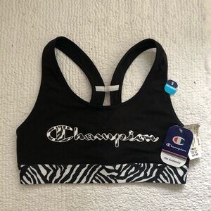 Champion Sports Bra Zebra Print